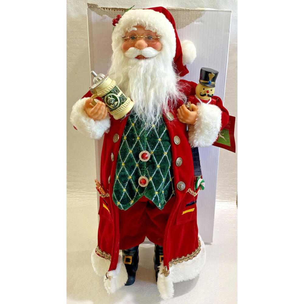 Windy Hill Collection ~16"  German Santa - Stein, Black forest Clock, Nutcracker